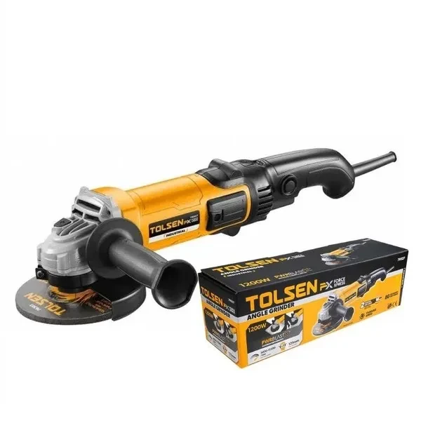 TOLSEN 79527, 1200w Electric Angle Grinder 5", 125mm, M14 Model: 79527